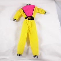 Vintage Barbie Ken Active Wear Yellow Pink Track Suit Exercise Suit Windbreaker - £12.46 GBP
