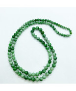 Natural Untreated Burmese Type A Jade Bead Necklace, With Authentication... - $687.00
