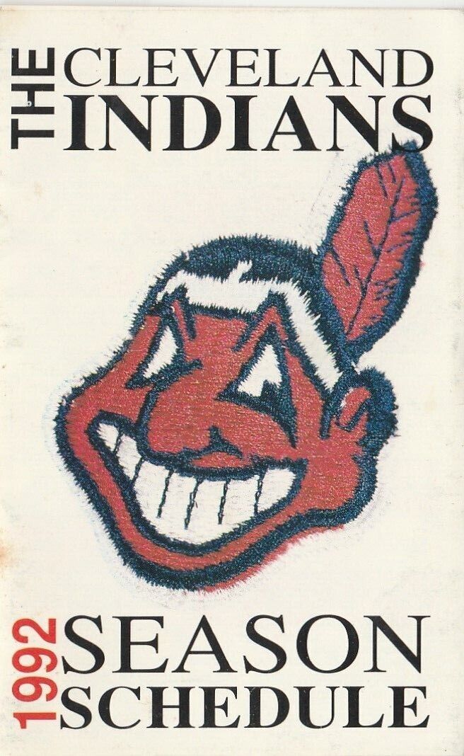Primary image for 1992 CLEVELAND INDIANS MLB BASEBALL POCKET SCHEDULE - BUDWEISER