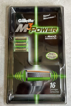 Gillette Mach3 M3 Power Mach 3 Razor Blade Shaver Refill Cartridges Pack of 16 - £78.62 GBP