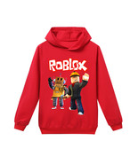 WM Roblox Kid Child Hoodie Pullover Sweatshirt Red Shirt Wave - £11.93 GBP