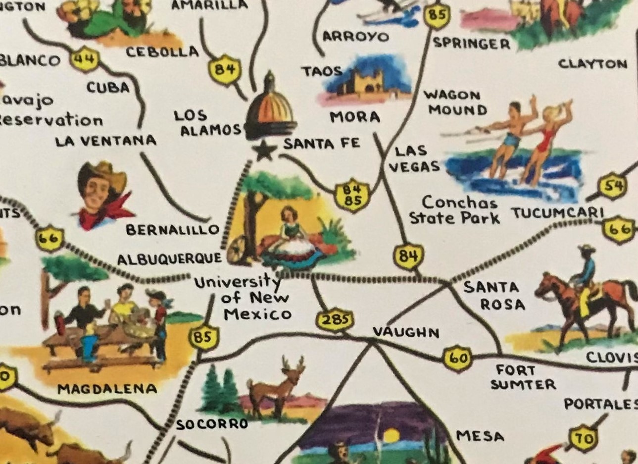 1960's Die-cut Postcard - Greetings From New Mexico  Item image 4