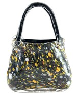 Murano Style Art Glass Handbag Sculpture Multicolor Confetti Purse Vase ... - $82.16 CAD