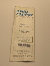 Vintage 1996 Space Center Houston Senior Admission Ticket Travel Souveni... - $10.82 CAD