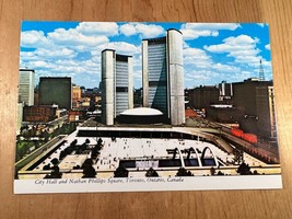 Vintage Postcard, City Hall and Nathan Phillips Square, Toronto, Ontario, Canada - £3.76 GBP