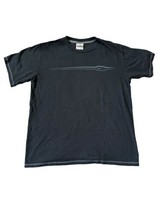 Vintage Nike Embroidered Swoosh Logo T-shirt Black Y2K 2000s L - £19.72 GBP