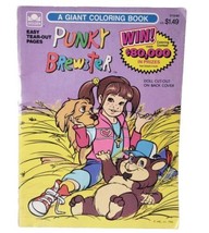 Punky Brewster Giant Coloring Book 1986 Original VTG ~ 8 Partially Color... - $19.76