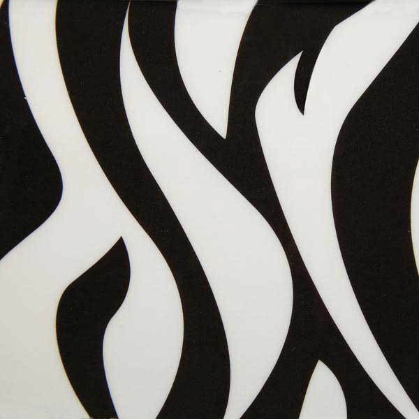 Zebra Print Dog Bowls - Black Melamine Stainless Steel Safari Diners 49 oz Size - $36.76