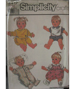 Pattern 8417 Uncut  Doll Clothes 21&quot; Real Baby, Reborn - $6.99