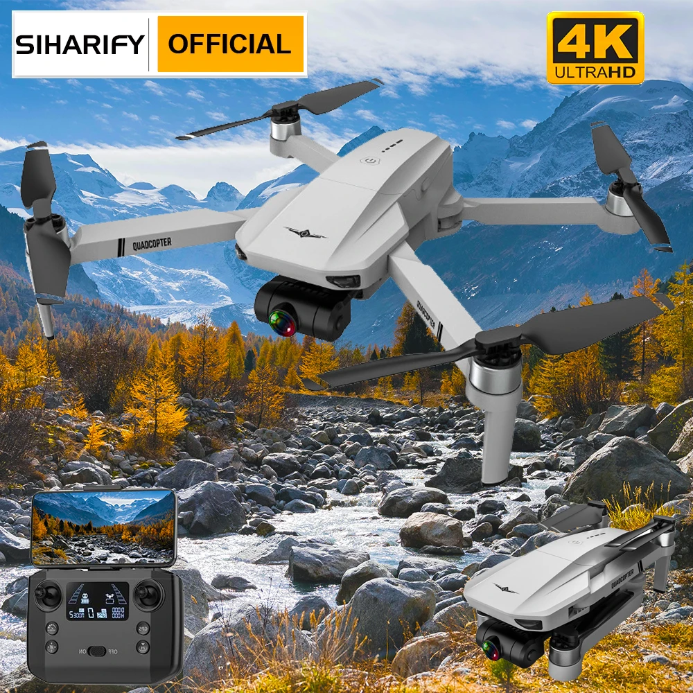 2023 Drone With 4K Hd Camera 5G Wifi Gps Eis 2-Axis Anti-Shake Gimbal F - £267.09 GBP+