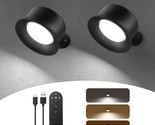 Wall Lights,Led Wall Sconces Set Of 2 With 3200Mah Rechargeable Battery ... - $51.99