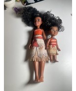 Disney Classic MOANA Barbie  Doll 11&quot; Articulated , Moana petite 6&#39;&#39; doll - $10.35