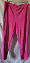 Women's Optional Pants Size Medium Solid Pink Casual Elastic Waist Comfy... - $6.99