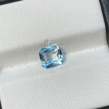 Natural Unheated Blue Aquamarine 1.12 Cts VVS Octagon Cut Loose Gemstone - £158.27 GBP