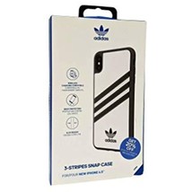 adidas 3-Stripes Samba Case Compatible w iPhone Xs Max - White/Black - £7.73 GBP