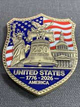 Liberty Bell 250th Challenge Coin 1.5 in round. Engraved Enameled Heavy ... - $9.75