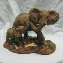 StealStreet SS-G-54137 Gray Elephants Mother &amp; Child Playing with Trunks Figurin - £31.96 GBP