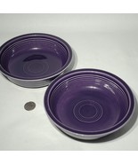 Set of 2 Homer Laughlin Fiesta Mulberry Purple 7&quot; Coupe Soup Bowl USA Di... - £18.02 GBP