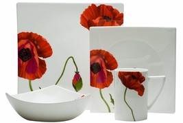 Red Vanilla SB3400-904 Summer Sun Dinner Set44; 4 Piece - £65.17 GBP