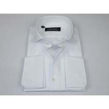 Men's Shirt FAMOZO Turkey 100% Cotton Cut-away Collar French Cuffs FA4 White image 3
