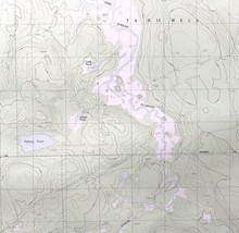 Map Pine Stream Flowage Maine 1988 Topographic Geo Survey 1:24000 27 x 22&quot; TOPO7 - £35.40 GBP