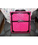 BARBIE Pink And Black Plastic Barbie Doll Case/Wardrobe 2011 - $42.60 CAD