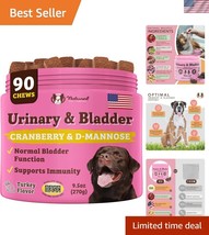 Premium Cranberry Soft Chews for Dog Bladder Support - 90 Chews, Turkey ... - $40.50