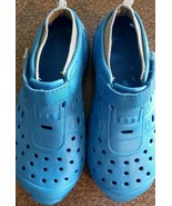 Blue &amp; Gray ~ Youth Clog ~ Boy&#39;s Size Small 11/12 ~ Slide On ~ Shoes/San... - $284.83 MXN