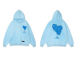 Hop Hip Hoodie Streetwear Men Women Sweatshirt 2022 Long Sleeve Top Heart Shape  - £212.33 GBP