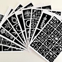 Henna Tattoo Stencils New Open Box Lot Of 10 Pages Various Design Themes... - £15.79 GBP