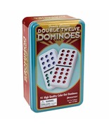 Family Classics Double Twelve Dominoes by Pressman Double 12 Color Dot i... - $14.95