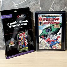 4 BCW Silver Age Comic Book UV Resistant Black Showcases - $52.91