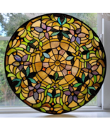 QUOIZEL Tiffany Style Slag Stained Glass Lamp Shade Mission Arts &amp; Crafts - $125.00