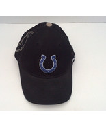 Indianapolis colts black  onfield reebok hat cap equipment NFL back size... - £15.44 GBP