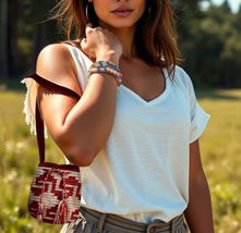 mochila hand-crafted purses - $39.00