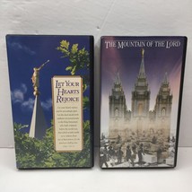 LDS VHS Tapes Set 2 Let Your Hearts Rejoice Mountain Of The Lord Temple ... - £11.80 GBP