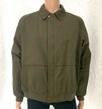 Men Gant The Rugger Jacket Coat Reversible Olive Green Red Corduroy Size Xl Nice - £24.87 GBP