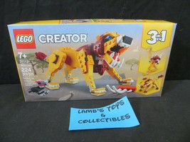 LEGO Creator 3in1 Wild Lion Animal Lego Toy Building Toy Set 31112 (224 Pieces) - £38.77 GBP