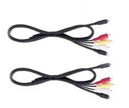 2X AV Cables for Sony DCR-DVD308, DCR-DVD403, DCR-DVD405, DCR-DVD408, DC... - $13.39