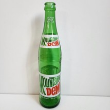 Vintage Mountain Mt Dew Green Glass Soda Pop Bottle 16 Oz 1 Pint - $9.49