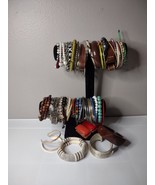 Lot Of Over 70 Bracelets And Bangles Colorful, Stretchy, Cuff, Beaded, C... - £28.04 GBP