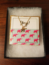 South Moon Under Foxy of Canada Elephant Yay! Necklace w/ Box (NEW) - £17.11 GBP
