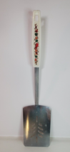 Spatula Vintage Flipper Vegetables on Handle Stainless Korea Spice of Life 13.5&quot; - £18.88 GBP