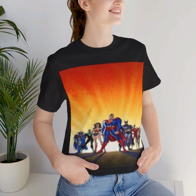 Vibrant Justice Justice League Group Shot Tee dc shirt