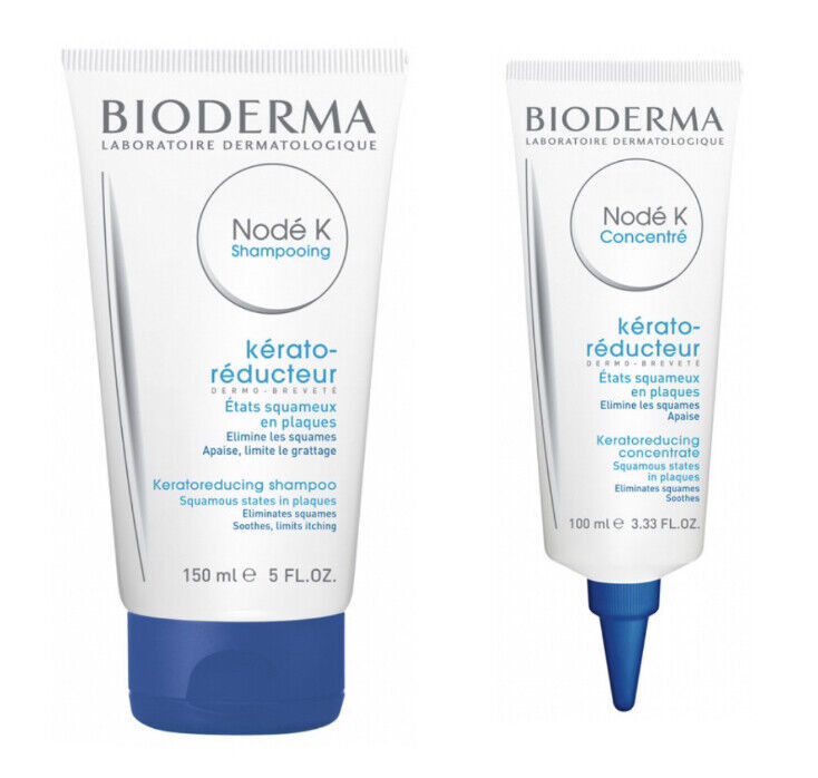 Bioderma NODE K Concentrate & Shampoo Keratoreducing Squamous itching irritation
