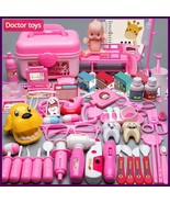 70pc Pink Kids Doctor Play Set w/ Case | Medical Toy Kit for Ages 3+ Gift - $501.64 MXN