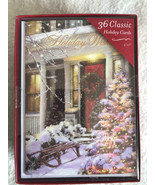36 Classic Holliday Cards 5x7 Holiday Wishes CR Gibson LLC Christmas NIB - £11.67 GBP