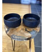 Set of 2 Black/Brown Ceramic Bowls - Mercer Project - $22.77