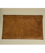VTG 80s Brown Soft Leather Executive Document Folio Pop / Spring Frame C... - $102.37 CAD