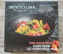Smith Clark Ironworks ~ Pre-Seasoned ~ Cast Iron ~ 2 Quart ~ Everything Pan - $1,106.10 MXN